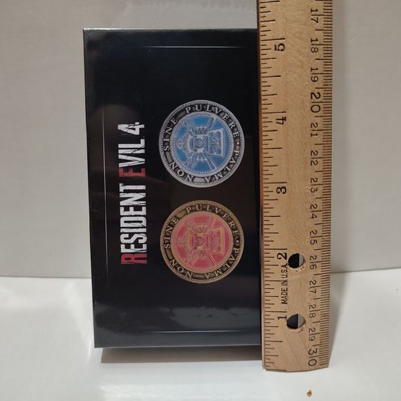 Resident Evil 4 Shooting Gallery Range Tokens Official RE Metal Badges S… - Picture 2 of 4